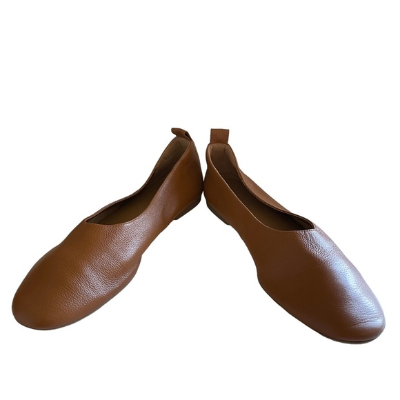 Everlane The Italian Leather Day Glove in Toasted Almond Ballet Flats Size 8 1/2 - Picture 5 of 13
